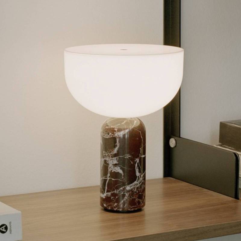 New Works Kizu Akku-Tischleuchte Rosso Levanto von New Works