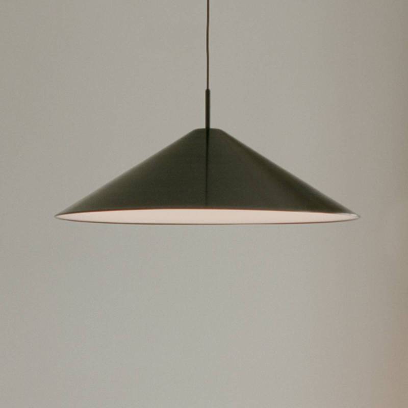 New Works LED-Hängelampe Brolly, Ø 70 cm, schwarz, Aluminium von New Works