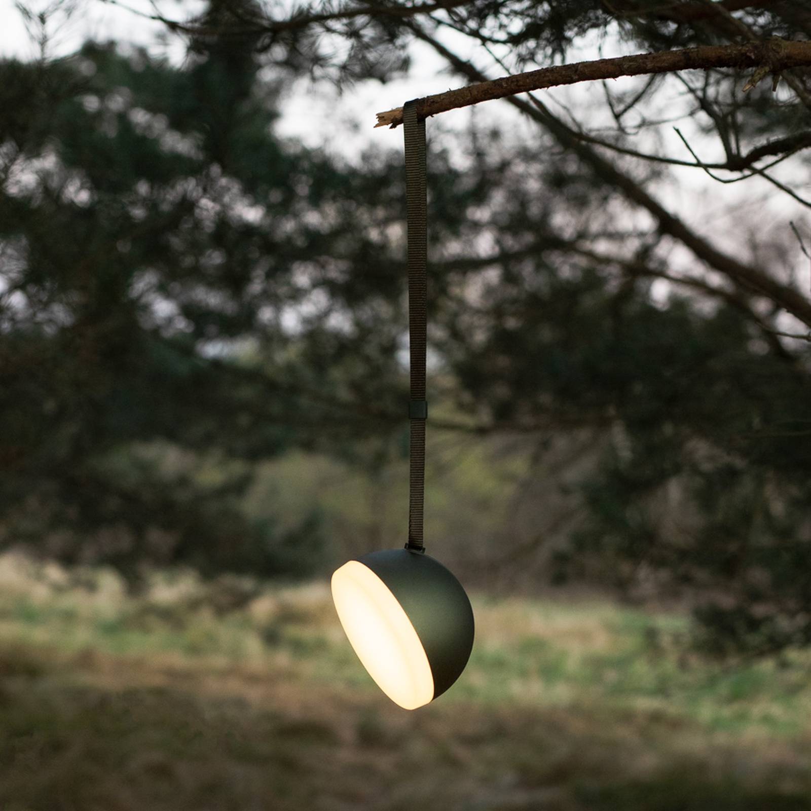 New Works Sphere LED-Akku-Leuchte IP67 deep green von New Works