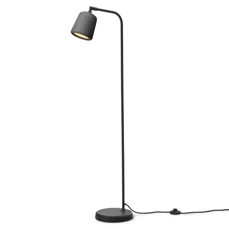 New Works Stehlampe Material, dunkelgrau, Beton, Höhe 125 cm von New Works