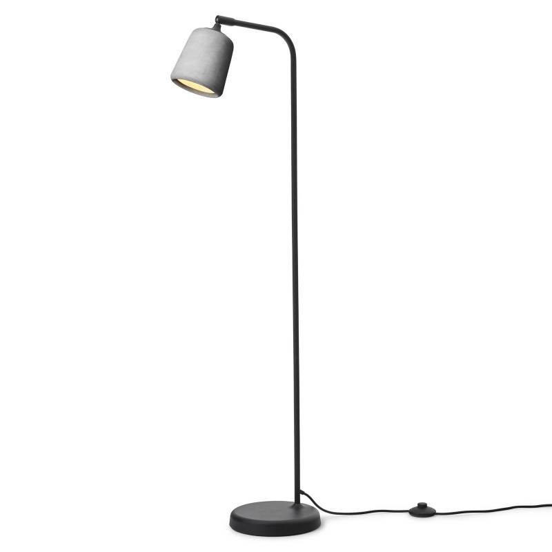 New Works Stehlampe Material, hellgrau, Beton, Höhe 125 cm von New Works