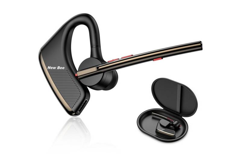 New bee M50 Bluetooth Kopfhörer Noise Cancelling Wireless Kopfhörer 24hs Bluetooth-Kopfhörer (siri, Bluetooth, Eingebautes Mikrofon mit Mikrofonstummschaltfläche) von New bee