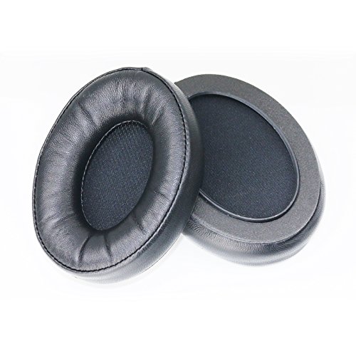 NewFantasia Schaffell-Ohrpolster kompatibel mit Sennheiser HD650, HD600, HD580, HD660S, HD660S2, HD58X, HD6XX Kopfhörern, echtes Leder, Ersatz-Ohrpolster aus Memory-Schaum von NewFantasia