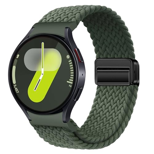 Geflochtenes Armband Kompatibel mit Samsung Galaxy Watch 7 6 5 4 40mm 44mm/6 Classic 43mm 47mm/5 Pro 45mm No Gap Armband mit Magnet Galaxy Watch Band für Damen Herren(Dunkelgrün) Geflochtenes Armband Kompatibel mit Samsung Galaxy Watch 7 6 5 4 40mm 44mm/6 Classic 43mm 47mm/5 Pro 45mm No Gap Armband mit Magnet Galaxy Watch Band für Damen Herren(Dunkelgrün) von NewJourney