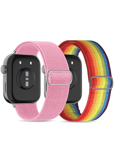 NewJourney Nylon Armband Kompatibel mit Huawei Watch Fit 4/Fit 4 Pro/Fit 3 verstellbares elastisches geflochtenes Nylon-Armband Sport Loop Riemen für Huawei Watch Fit 4/Fit 4 Pro/Fit 3 Frauen Männer von NewJourney