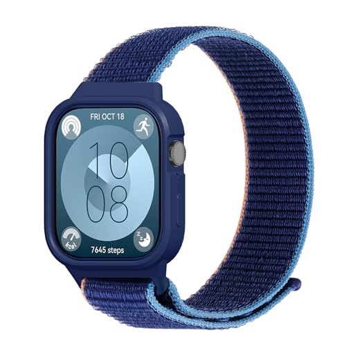 NewJourney Verstellbare Nylon Armband Kompatibel mit Huawei Watch Fit 4/Fit 4 Pro/Fit 3 Sport Ersatzarmband elastisch Uhrenarmband Strap Zubehör mit Hülle für Huawei Watch Fit 4/Fit 4 Pro/Fit 3 NewJourney Verstellbare Nylon Armband Kompatibel mit Huawei Watch Fit 4/Fit 4 Pro/Fit 3 Sport Ersatzarmband elastisch Uhrenarmband Strap Zubehör mit Hülle für Huawei Watch Fit 4/Fit 4 Pro/Fit 3 von NewJourney