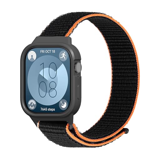 NewJourney Verstellbare Nylon Armband Kompatibel mit Huawei Watch Fit 4/Fit 4 Pro/Fit 3 Sport Ersatzarmband elastisch Uhrenarmband Strap Zubehör mit Hülle für Huawei Watch Fit 4/Fit 4 Pro/Fit 3 NewJourney Verstellbare Nylon Armband Kompatibel mit Huawei Watch Fit 4/Fit 4 Pro/Fit 3 Sport Ersatzarmband elastisch Uhrenarmband Strap Zubehör mit Hülle für Huawei Watch Fit 4/Fit 4 Pro/Fit 3 von NewJourney
