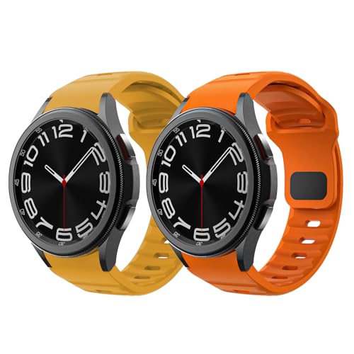 2 pcs Robuste No Gap Armband - Kompatibel mit Samsung Galaxy Watch 7/6/5/4 Armband 44mm 40mm/ 6 Classic 47mm 43mm/ 5 Pro 45mm/ 4 Classic 46mm 42mm, verstellbares Silikon Ersatzarmband 2 pcs Robuste No Gap Armband - Kompatibel mit Samsung Galaxy Watch 7/6/5/4 Armband 44mm 40mm/ 6 Classic 47mm 43mm/ 5 Pro 45mm/ 4 Classic 46mm 42mm, verstellbares Silikon Ersatzarmband von NewJourney