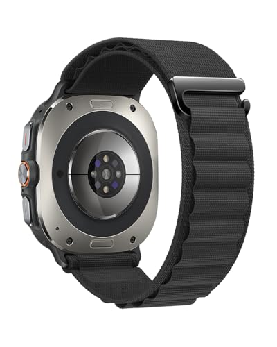 Robustes Alpine Loop Armband Kompatibel mit Samsung Galaxy Watch Ultra Armband für Damen Herren Sport Loop Nylon Sportarmband mit C-Haken Textil Stretch Ersatzarmband für Galaxy Watch Ultra 47mm von NewJourney