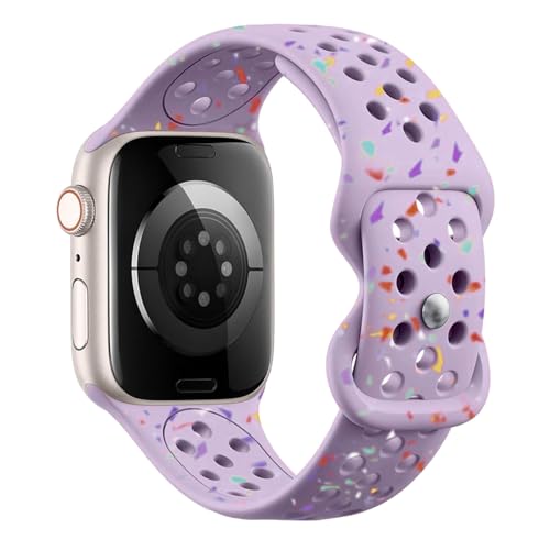 Silikon Sport Armband Kompatibel mit Apple Watch Armband 38mm 40mm 41mm 42mm 44mm 45mm 49mm für Damen Herren Umweltfreundlich Band Kompatibel mit iWatch Series 9 8 7 6 5 4 3 SE Ultra 2/1 Silikon Sport Armband Kompatibel mit Apple Watch Armband 38mm 40mm 41mm 42mm 44mm 45mm 49mm für Damen Herren Umweltfreundlich Band Kompatibel mit iWatch Series 9 8 7 6 5 4 3 SE Ultra 2/1 von NewJourney