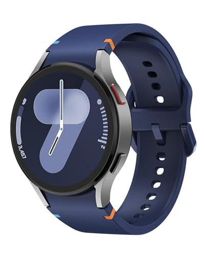 Sport Band Kompatibel mit Samsung Galaxy Watch 7 Armband 40mm 44mm, No Gap Weiche Silikon Armband für Samsung Galaxy Watch FE 6 5 4 40mm 44mm/6 4 Classic/5 Pro 45mm für Damen Herren(Mitternachtsblau) Sport Band Kompatibel mit Samsung Galaxy Watch 7 Armband 40mm 44mm, No Gap Weiche Silikon Armband für Samsung Galaxy Watch FE 6 5 4 40mm 44mm/6 4 Classic/5 Pro 45mm für Damen Herren(Mitternachtsblau) von NewJourney