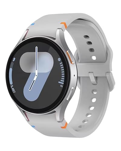 Sport Band Kompatibel mit Samsung Galaxy Watch 7 Armband 40mm 44mm, No Gap Weiche Silikon Armband für Samsung Galaxy Watch FE 6 5 4 40mm 44mm/6 4 Classic/5 Pro 45mm für Damen Herren(Hellgrau) von NewJourney