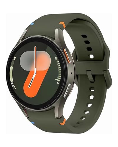 Sport Band Kompatibel mit Samsung Galaxy Watch 7 Armband 40mm 44mm, No Gap Weiche Silikon Armband für Samsung Galaxy Watch FE 6 5 4 40mm 44mm/6 4 Classic/5 Pro 45mm für Damen Herren(Militärgrün) von NewJourney