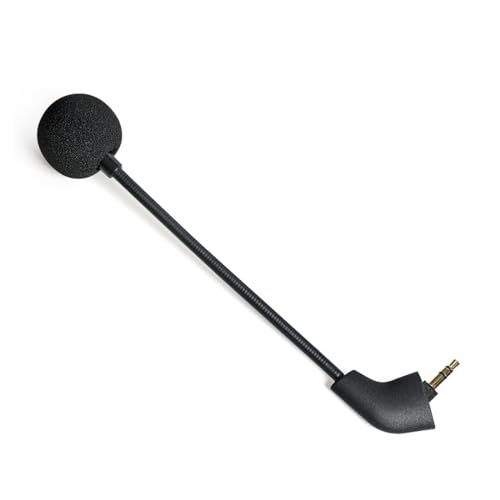 NewTH Ersatzmikrofon für Kingston HyperX Cloud, Cloud X Cloud Core Cloud II Cloud 2 Cloud Pro Silver Verkabelt Wireless Version Gaming Headsets, 3,5mm,Jack Shape【Round】 von NewTH