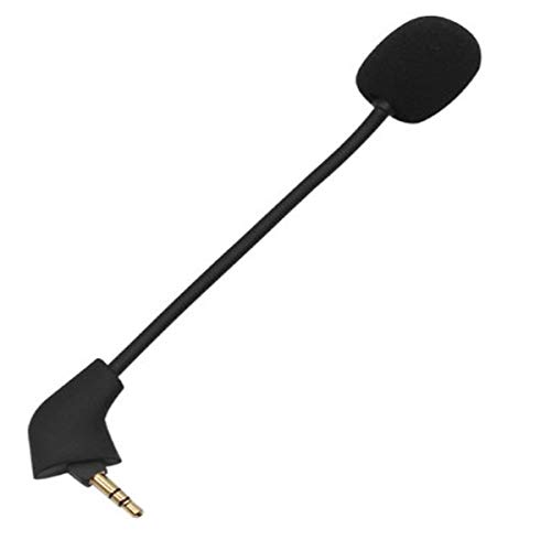 NewTH Mikrofon für Kingston HyperX Cloud, Cloud X Cloud Core,Pre-2021 1st Version Cloud II 2 Verkabelt Gaming Headsets mit Geräuschunterdrückung, 3,5mm Mini Ersatzmikrofon 15cm(Square Shape Jack) von NewTH