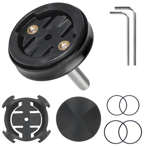 NewZC GPS Fahrradhalterung Set 2 Stück Rennrad Fahrradhalter Aluminium MTB Fahrradcomputer Halterung Navi Uhr Lenkerhalterung für Garmin Edge 130 200 500 510 520 800 810 1000 1030 1040 -Schwarz von NewZC
