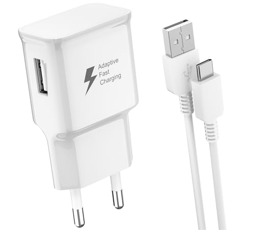 Newding Handy Schnellladegerät für Samsung Galaxy A16 A15 A14 A13 A52 A52s A51 A32 A25 A23 A05s A05 S10 S9 S8 Schnellladegerät Typ C Kabel EP-TA200 Original Adaptive Fast Charging, Weiß Newding Handy Schnellladegerät für Samsung Galaxy A16 A15 A14 A13 A52 A52s A51 A32 A25 A23 A05s A05 S10 S9 S8 Schnellladegerät Typ C Kabel EP-TA200 Original Adaptive Fast Charging, Weiß von Newding