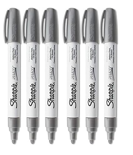 Sharpie Farb-Marker auf Ölbasis, mittlere Spitze, 6 Stück (rosa Band) von Newell Brands