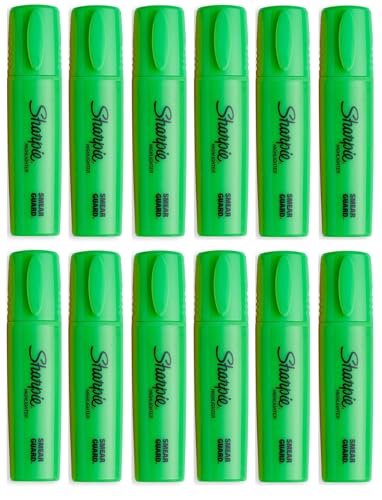 Sharpie Fluo XL Textmarker, 3-Klingen, Keilspitze, 12er-Pack, Grün Sharpie Fluo XL Textmarker, 3-Klingen, Keilspitze, 12er-Pack, Grün von Newell Brands