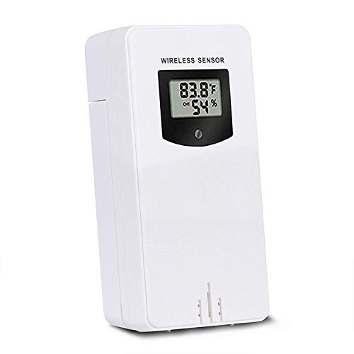 Newentor Außensensor für Wetterstation Funksensor Außen Thermometer-Hygrometer, nur kompatibel mit Wetterstation FJ3378 & FJ3883B, Weiß (Nur Außensensor) von Newentor