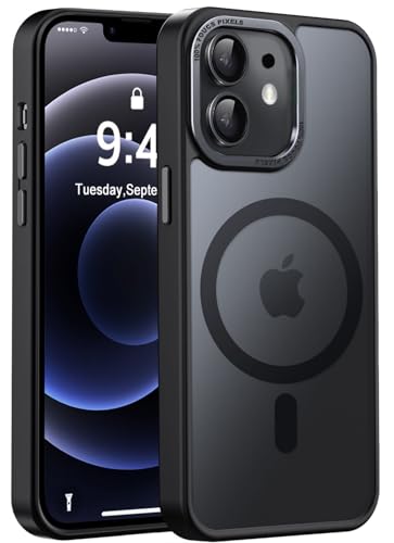 Newfuture Entworfen für iPhone 12 Hülle/iPhone 12 Pro Hülle mit magnetischem [3,5 m militärischer Fallschutz] [Kompatibel mit Magsafe], durchscheinend, stoßfest, mit Anti-Fingerabdruck-Handyhülle von Newfuture