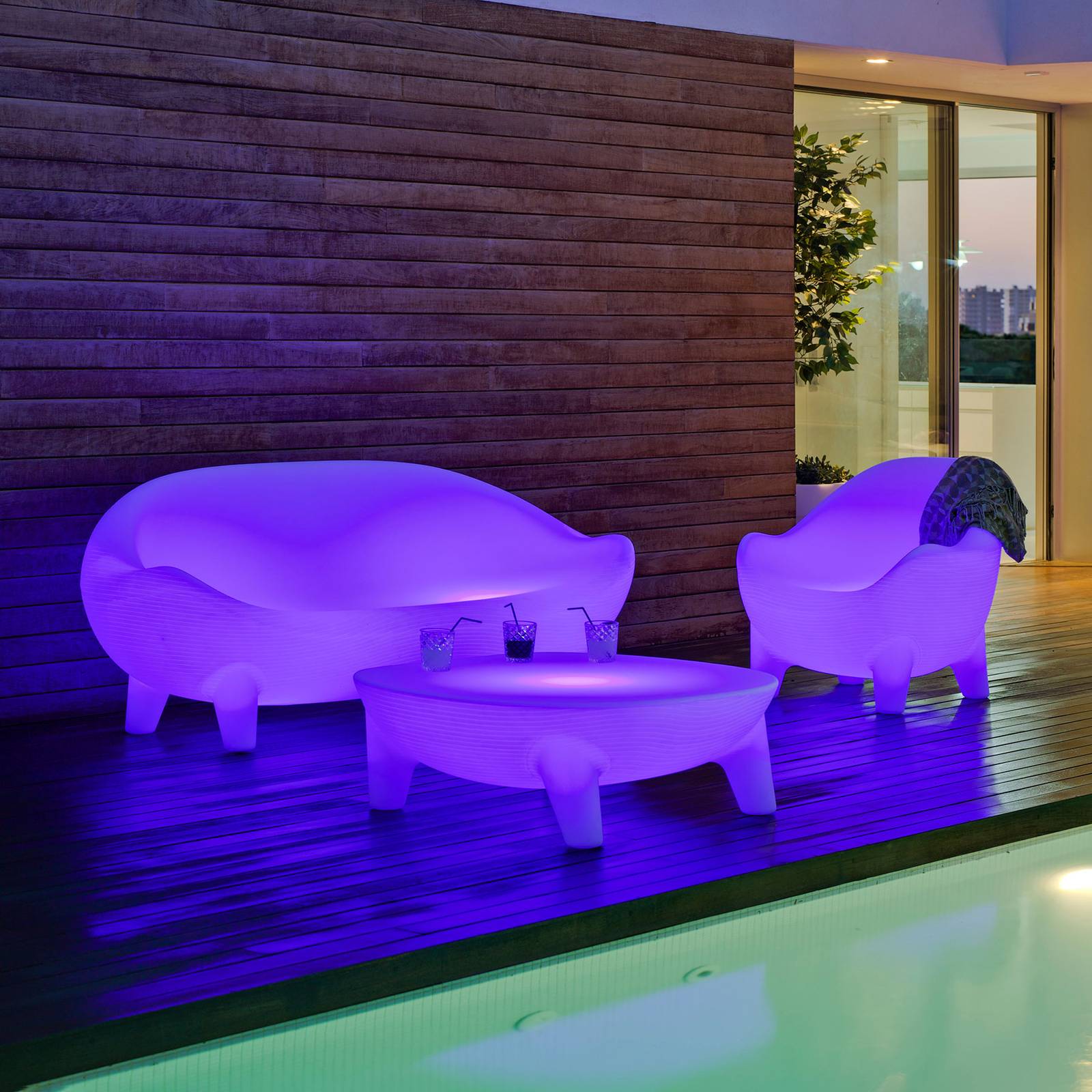 Newgarden Aruba LED-Sessel, Solar + Akku von Newgarden