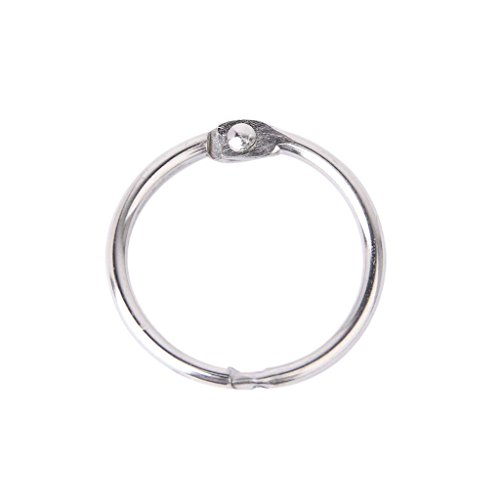 Newin Star 10 Packungen Buchringe, 65 mm, silberfarben, Metall, Schlüsselringe, vernickelt, Hinged O-Ring, Binder A5, 2 Löcher Newin Star 10 Packungen Buchringe, 65 mm, silberfarben, Metall, Schlüsselringe, vernickelt, Hinged O-Ring, Binder A5, 2 Löcher von Newin Star