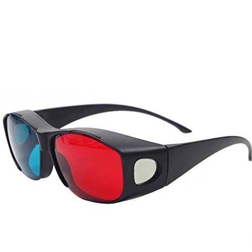 Newin Star 3D Vision Myopia Brille für 3D TV Kino, DVD oder Lesen, Rot/Blau / Cyan von Newin Star