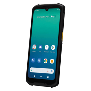 Newland MT9556 Kambur Pro II, 2D, 15,5cm (6,1), GPS, USB-C, WLAN, 5G, NFC, Android, Kit, GMS Mobiles Datenerfassungsgerät, 2D, Imager, Bildschirmdiagonale: 15,5 cm (6,1), GPS, Kamera (13 MP), Front-Kamera (8 MP), Anschluß: USB-C, WLAN (802.11ac), 5G, NFC, RAM: 6GB, Flash: 128 GB, Android (13), inkl.: Kabel (USB-C), USB-Aufladegerät, Google Mobile Services, Akku, 6000 mAh, Handschlaufe, Schutzfolie, Schutzart: IP67 (NLS-MT9556-W5) von Newland