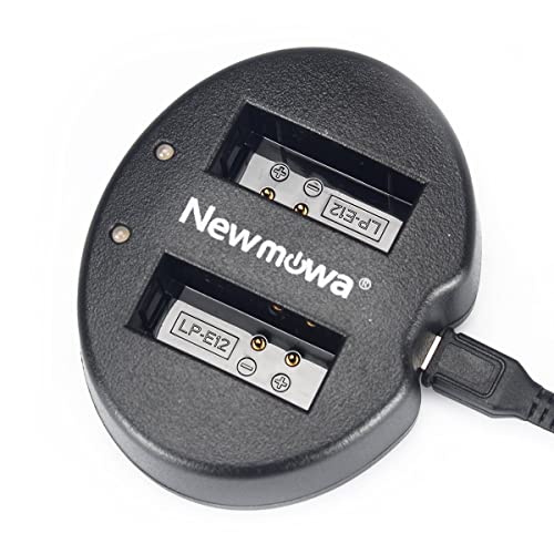 Newmowa Dual USB Ladegerät für Canon LP-E12 und Canon EOS M M2 M10 M50 M100 M200 EOS 100D EOS Rebel SL1 EOS KISS X7 PowerShot SX70 HS Newmowa Dual USB Ladegerät für Canon LP-E12 und Canon EOS M M2 M10 M50 M100 M200 EOS 100D EOS Rebel SL1 EOS KISS X7 PowerShot SX70 HS von Newmowa