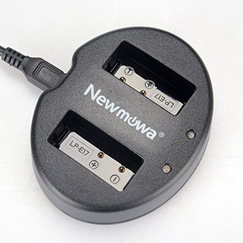 Newmowa Dual USB Ladegerät für Canon LP-E17 und Canon EOS M3 M5 M6 M6 Mark II EOS RP 77D 200D 250D 750D 760D 800D Rebel SL3 T6i T6s T7i 8000D 9000D Kiss X8i Kiss X9 Newmowa Dual USB Ladegerät für Canon LP-E17 und Canon EOS M3 M5 M6 M6 Mark II EOS RP 77D 200D 250D 750D 760D 800D Rebel SL3 T6i T6s T7i 8000D 9000D Kiss X8i Kiss X9 von Newmowa