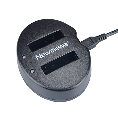 Newmowa Dual USB Ladegerät für Nikon EN-EL12 und Nikon Coolpix AW100 AW100s AW110 AW110s AW120 P330 P340 S310 S70 S610 S620 S630 S640 S800c S1000pj S1100pj S1200pj S6000 S6100 S6150 S6200 von Newmowa