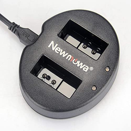 Newmowa Dual USB Ladegerät für Nikon EN-EL20,Nikon EN-EL20a und Nikon 1 J1,Nikon 1 J2,Nikon 1 J3,Nikon 1 S1,Nikon 1 V3,Nikon Coolpix A,Nikon 1 AW1 von Newmowa
