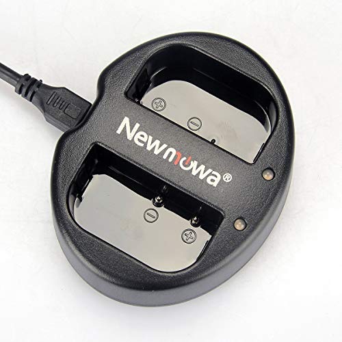 Newmowa Dual USB Ladegerät für Panasonic DMW-BLF19 DMW-BLF19E und Panasonic DMC-GH3 DMC-GH3A DMC-GH3H DMC-GH4 DMC-GH4H DMC-GH5 DC-GH5S von Newmowa