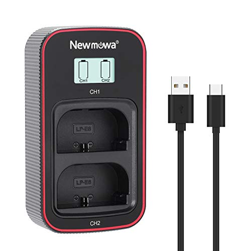 Newmowa Smart LCD Display Dual USB-Ladegerät für Canon LP-E6,LP-E6N and Canon EOS 5DS R, EOS 5DS, EOS 5D Mark IV, EOS 5D Mark III, EOS 5D Mark II, EOS 6D, EOS 7D, EOS 7D Mark II, EOS 60D, EOS 60Da Newmowa Smart LCD Display Dual USB-Ladegerät für Canon LP-E6,LP-E6N and Canon EOS 5DS R, EOS 5DS, EOS 5D Mark IV, EOS 5D Mark III, EOS 5D Mark II, EOS 6D, EOS 7D, EOS 7D Mark II, EOS 60D, EOS 60Da von Newmowa