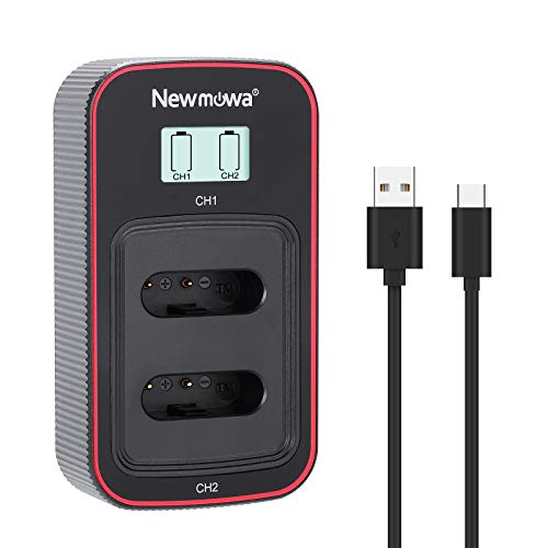 Newmowa Smart LCD-Display Dual-USB-Ladegerät für Sony NP-BX1/M8,NP-BY1 and Sony DSC-RX100, DSC-RX100 II, DSC-RX100M II, DSC-RX100 III, DSC-RX100 IV, DSC-RX100 V, DSC-RX100 VII, HDR-CX405 von Newmowa