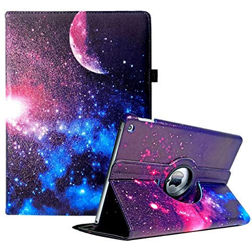 Newraturner iPad Air 3. Generation 10,5 Zoll 2019/iPad Pro 10,5 Zoll 2017 Tablet-Hülle mit 360 Grad drehbarem Ständer und Smart Case mit automatischer Wake-Up-/Sleep-Funktion (Weltraum-Galaxie) von Newraturner