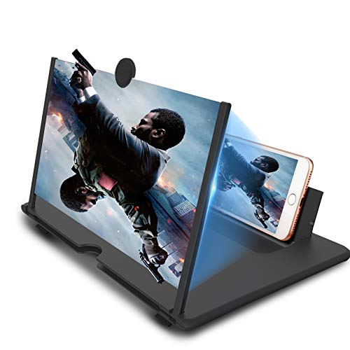 Newseego 14-Zoll Bildschirm Vergrößerungsglas,Ausziehbarer HD Bildschirm gegen Blaulicht,Bildschirmlupe Ständer für das Ansehen von Filmvideos auf Alle Smartphone,Schwarz von Newseego