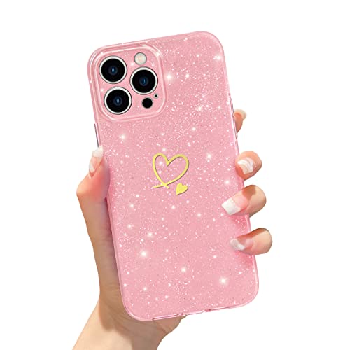 Newseego Handyhülle Kompatibel mit iPhone 13 Pro Max, Glitzer Weiches Silikon Hülle für Frauen Mädchen Süßes Herz Muster Design Flexibel TPU Stoßfest Bumper Schutzhülle iPhone 13 Pro Max(6.7")-Rosa Newseego Handyhülle Kompatibel mit iPhone 13 Pro Max, Glitzer Weiches Silikon Hülle für Frauen Mädchen Süßes Herz Muster Design Flexibel TPU Stoßfest Bumper Schutzhülle iPhone 13 Pro Max(6.7")-Rosa von Newseego