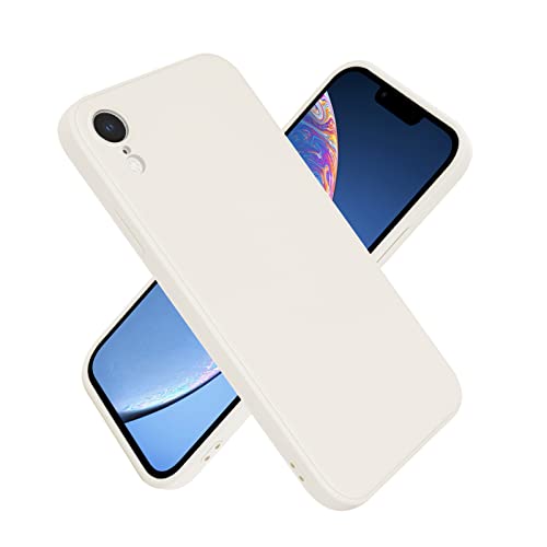 Newseego Hülle Kompatibel mit iPhone XR, Flexible und Schlanke iPhone XR Hülle aus Flüssigsilikon Kameraschutz 360° Vollständige Abdeckung Stoßfest Bumper Case für iPhone XR-Weiß von Newseego