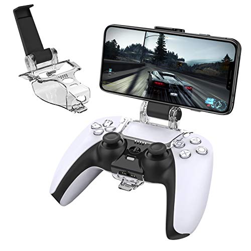 Newseego PS5 Controller Telefonhalterung,Klappbarer Handyhalter für Game Controller Handyhalterung für Playstation 5 Controller Faltbarer Handyhalter Mount Clip für PS5 Smartphone Controller Zubehör von Newseego