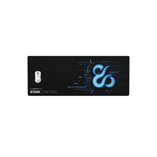 Newskill Atami Control Größe XL - Professionelles Gaming-Mauspad (genähter Rand, mikroperforierte Oberfläche), Schwarz von Newskill