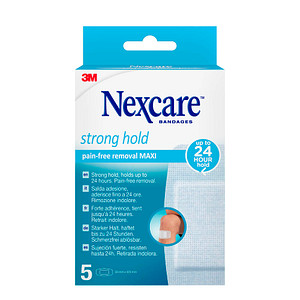Nexcare™ Pflaster Strong Hold Maxi Pain-Free Removal N0905NAMN weiß 5,0 x 10,1 cm, 5 St. von Nexcare™