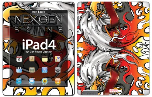 Nexgen Skins IPAD40009 Iron Eagle 3D Dimensional Skin Case für Apple iPad 2/3/4 von Nexgen Skins
