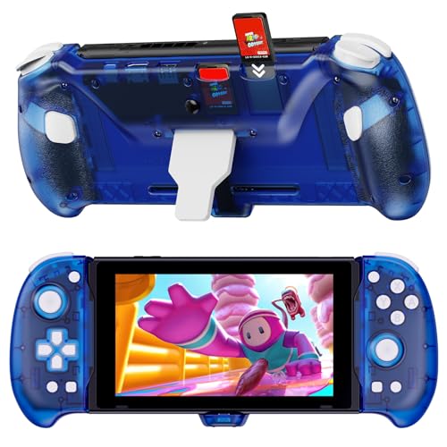 NexiGo Hall Effect Gripcon mit Ständer und HDMI-Ausgang für TV-Docking, Hall-Sensing-Joystick für Switch/Switch OLED, Handheld-Modus, 4K/1080P unterstützter HDMI- und USB-3.0-Anschluss, Blau NexiGo Hall Effect Gripcon mit Ständer und HDMI-Ausgang für TV-Docking, Hall-Sensing-Joystick für Switch/Switch OLED, Handheld-Modus, 4K/1080P unterstützter HDMI- und USB-3.0-Anschluss, Blau von NexiGo