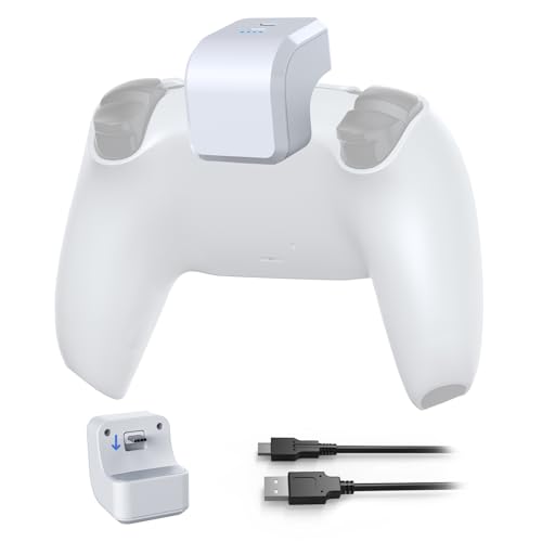 NexiGo PS5 Controller Zubehör wiederaufladbare Batterie Pack, 1500mAh mit LED-Anzeige, Spiel und Lade-Kit für PlayStation 5 Controller mit USB Typ-C-Ladekabel von NexiGo