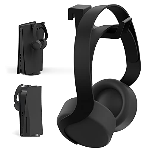 NexiGo PS5 Kopfhörer Halter, [Minimalistisches Design] Mini-Kopfhöreraufhänger mit Stützleiste, für Sony Playstation 5 Gaming Headset, Schwarz von NexiGo