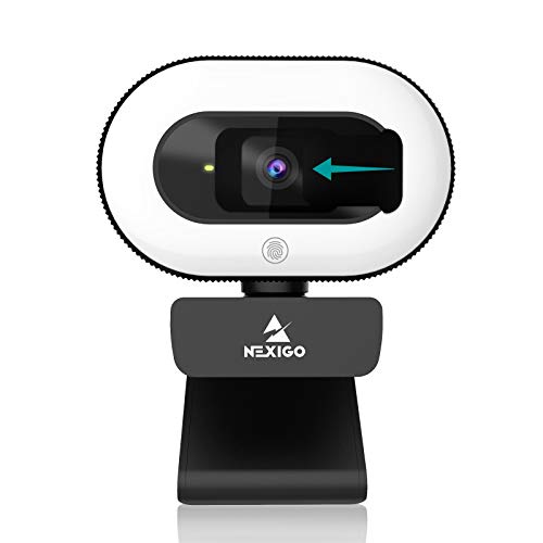 NexiGo StreamCam N930E, 1080P Webcam with Ring Light and Privacy Cover, Auto-Focus, Plug and Play, Web Camera for Online Learning, Zoom Meeting Skype Teams, PC Mac Laptop Desktop Computer NexiGo StreamCam N930E, 1080P Webcam with Ring Light and Privacy Cover, Auto-Focus, Plug and Play, Web Camera for Online Learning, Zoom Meeting Skype Teams, PC Mac Laptop Desktop Computer von NexiGo