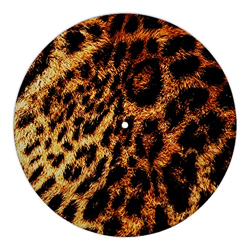 Next Ferry - Slipmat - Leopard - Plattenspieler Matte aus Filz - Slipmats für DJ's - Plattentellerauflage für alle Plattenspieler Turntables - gedruckt in Deutschland von Next Ferry