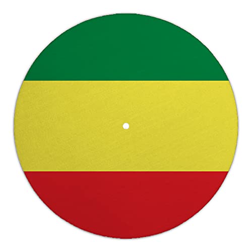 Next Ferry - Slipmat - Panafrika Reggae - Plattenspieler Matte aus Filz - Slipmats für Dj's - Plattentellerauflage für alle Plattenspieler Turntables - gedruckt in Deutschland von Next Ferry